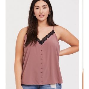 Chablis & Lace Crop Cami